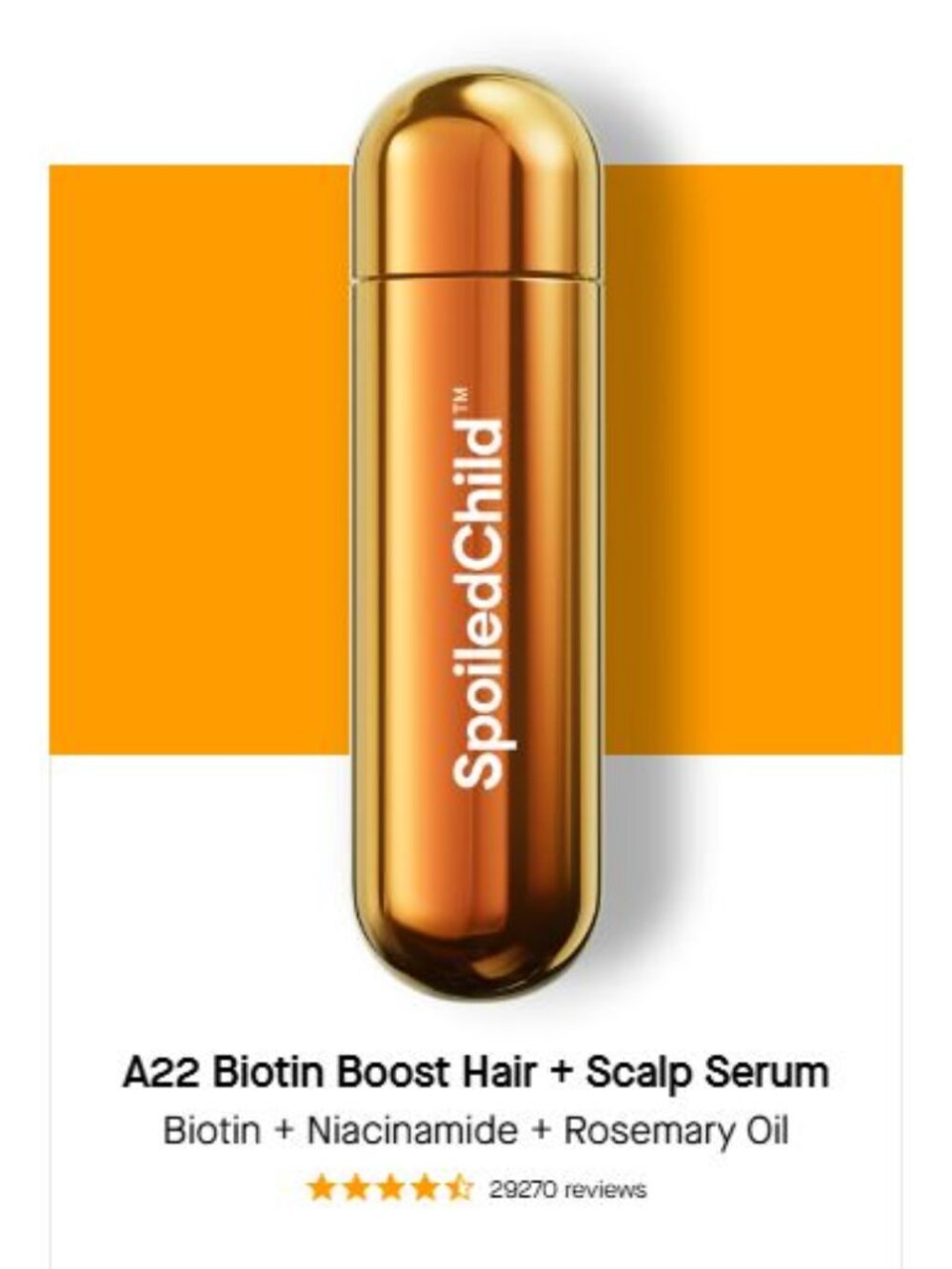 Spoiled Child A22 Biotin Boost Hair + Scalp Serum